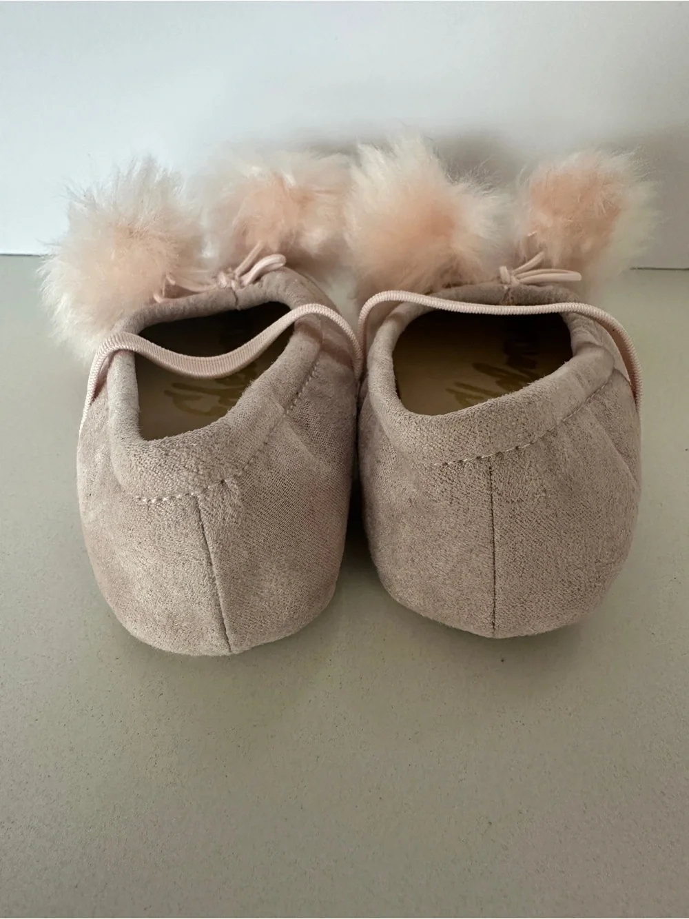 Sam Edelman Baby Felicia Pom Pom Flats Light Pink US Size 3